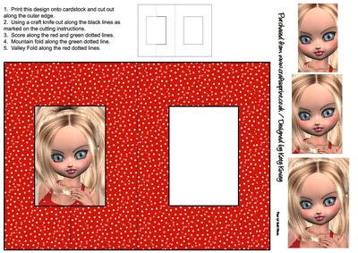 Christina Foldback Card with Simple Pyramage
