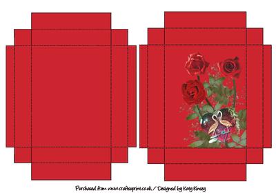 Romantic Roses Gift Box with Lid