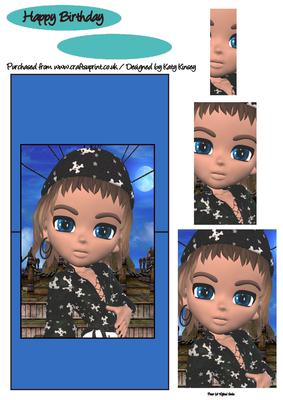Pirate Jack Over the Edge Card with Simple Pyramage