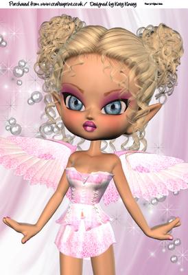 Marilyn Fairy A4 Card Front Topper
