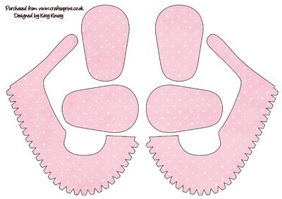 3D Baby Shoes in Pink Polka Dots