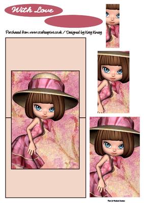 Daphne Over the Edge Card with Simple Pyramage