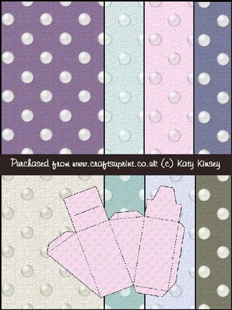Set of Eight Pearly Cake Slice Gift Boxes