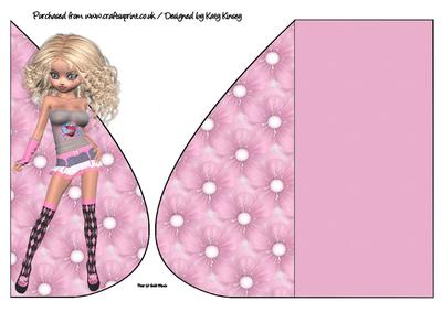 Bunty Teardrop Card