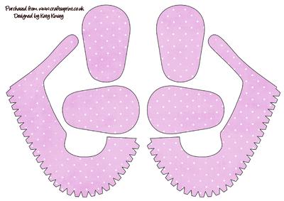 3D Baby Shoes in Lilac Polka Dots