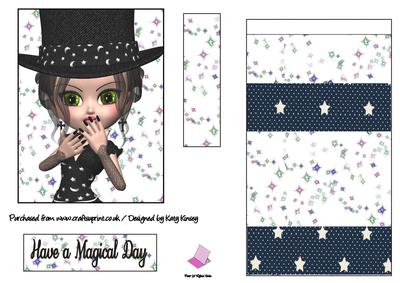Latisha Magicians Assistant Easel Card