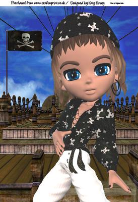 Pirate Jack A4 Card Topper