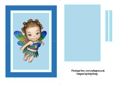 Cute Baby Fairy Flip Card Sheet