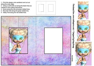 Jody Fairy Foldback Card with Simple Pyramage