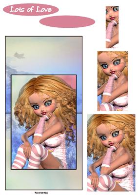 Leanne Over the Edge Card with Simple Pyramage