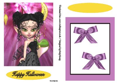 Halloween Fairy Shaker Card
