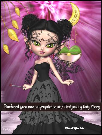 Halloween Fairy A4 Pyramage Card Kit