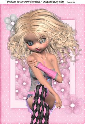 Bunty A4 Card Topper
