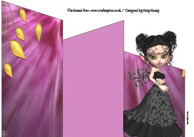 Halloween Fairy Cascade Card
