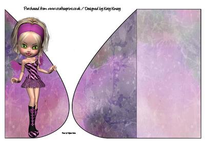 Michelle Fairy Teardrop Card