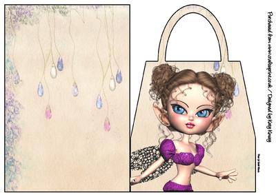 Melody Fairy Handbag Card