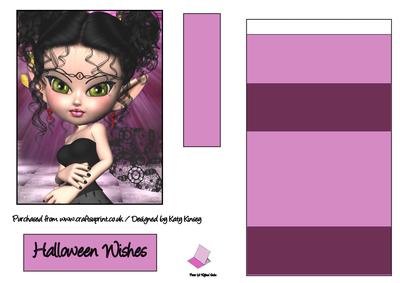 Halloween Fairy Easel Card
