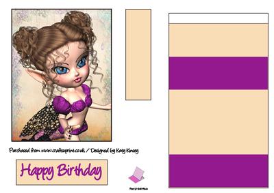 Melody Fairy Easel Card