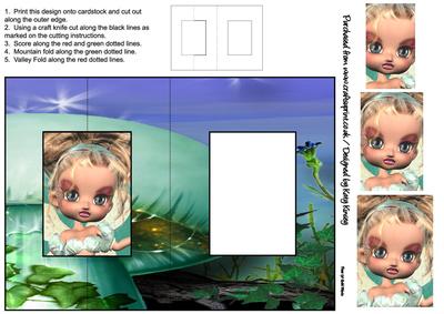 Flora Fairy Foldback Card with Simple Pyramage
