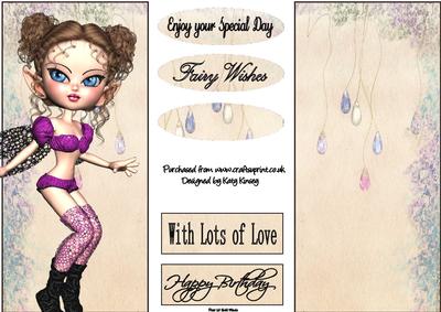 Melody Fairy Dl Topper and Insert