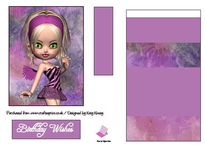 Michelle Fairy Easel Card