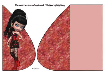 Bessie Teardrop Card