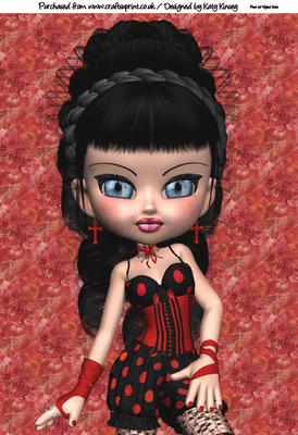 Bessie A4 Card Topper
