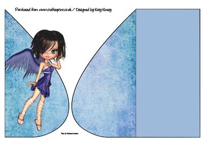 Temperance Angel Teardrop Card