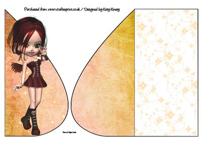 Aurelia Fairy Teardrop Card