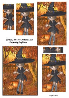 Maeveen Witch Halloween Pyramage Sheet #1