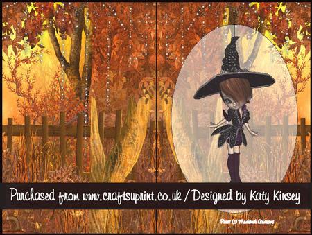 Maeveen Witch Halloween Dangle Card Kit