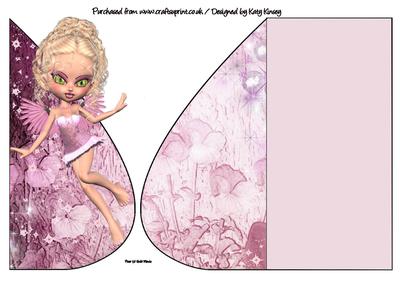 Sally Fairy Teardrop Card