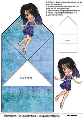 Temperance Angel Pop Up Spring Card