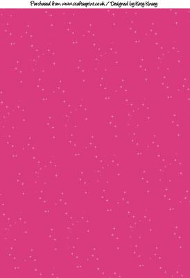 Hot Pink Fairy Dust Backing Paper