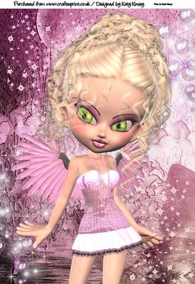 Sally Fairy A4 Card Topper