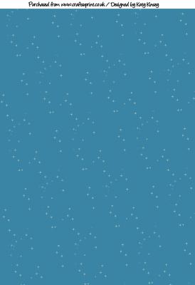 Blue Fairy Dust Backing Paper