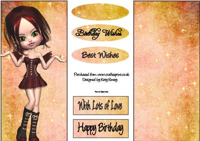 Aurelia Fairy Dl Topper and Insert