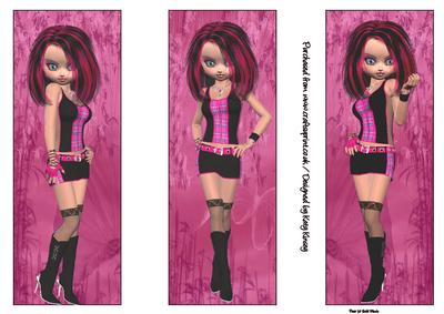Elaine Set of Three Bookmarks/toppers