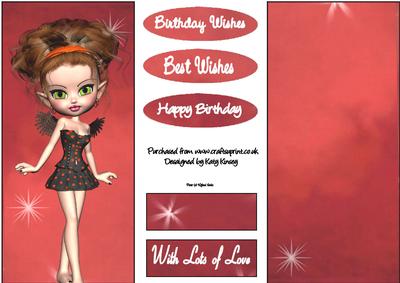 Clarissa Fairy Dl Topper and Insert