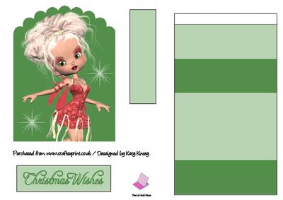 Gloria Christmas Fairy Easel Card