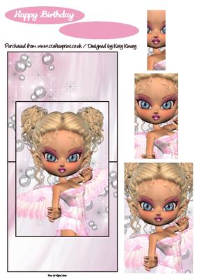 Marilyn Fairy Over the Edge Card with Simple Pyramage