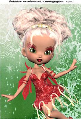 Gloria Christmas Fairy A4 Topper