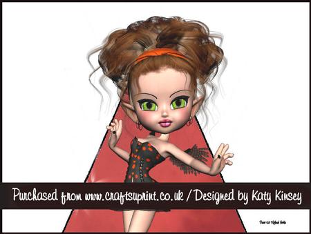 Clarissa Fairy 3D Stand Up Pyramid Card Kit