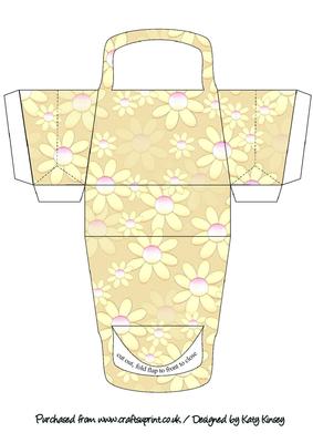 Yellow Daisies Handbag Shaped Gift Box
