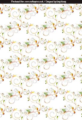 Swirly Girlie Backing Paper