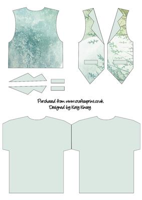 Winter Time Waistcoat Shaped Card