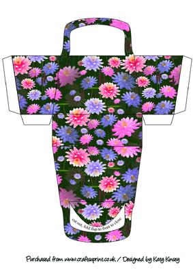 Waterlillies Handbag Shaped Gift Box