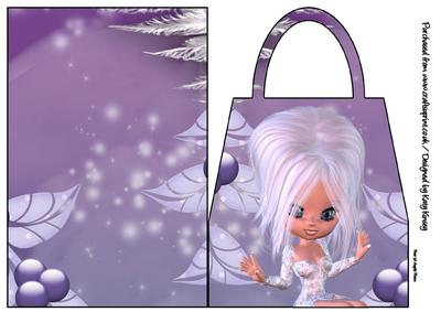 Jackie Frost Christmas Handbag Card