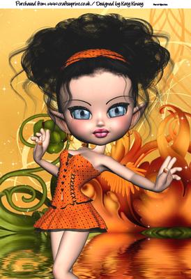 Lottie Fairy A4 Card Topper