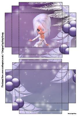 Jackie Frost Christmas Gift Box with Lid